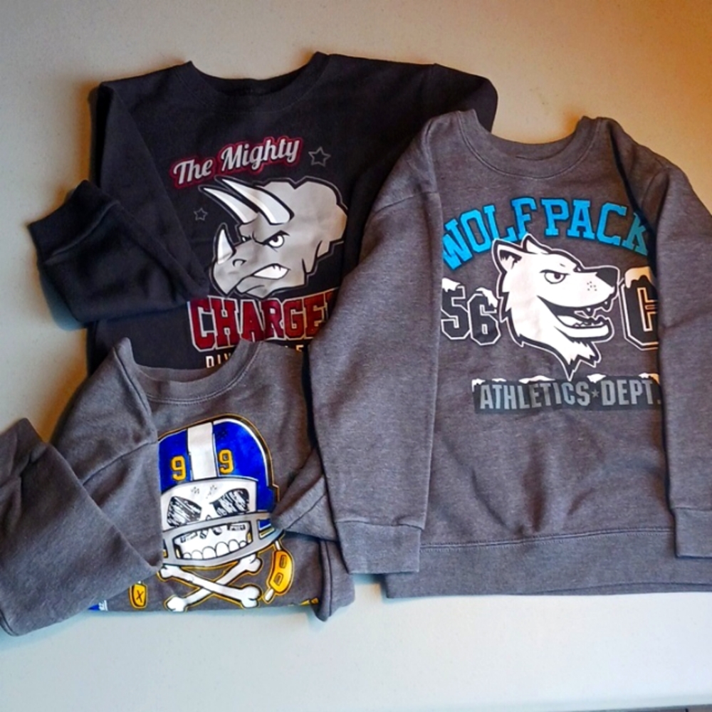 5T Boys Sweatshirts Lot of 3 Garanimals Toddler #eshopchicago